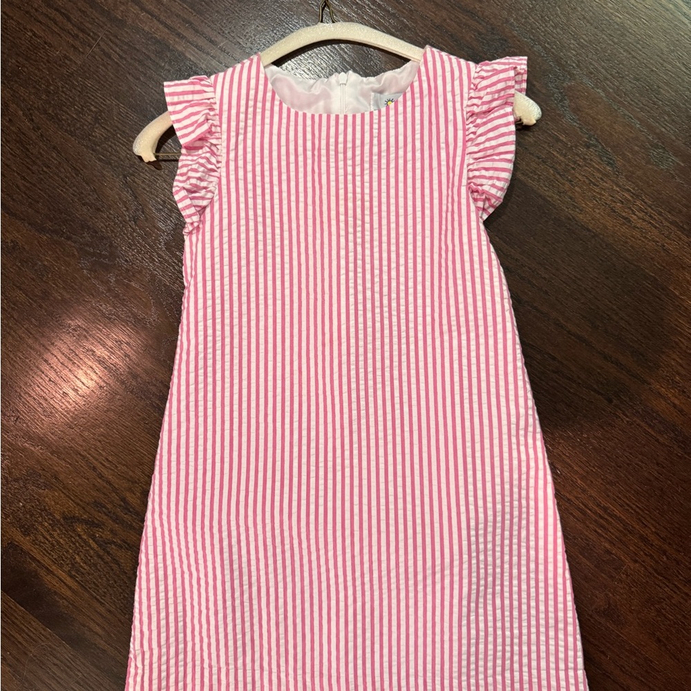 Pink Striped Kids Dress